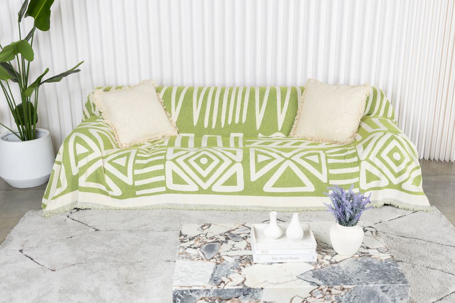 Green patterned cover