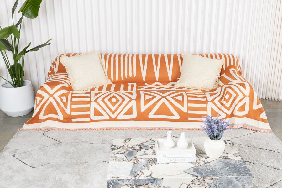 Orange patterned cover
